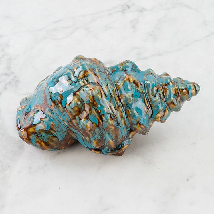 Статуэтка Синяя ракушка, M Decoration Shell Blue Medium