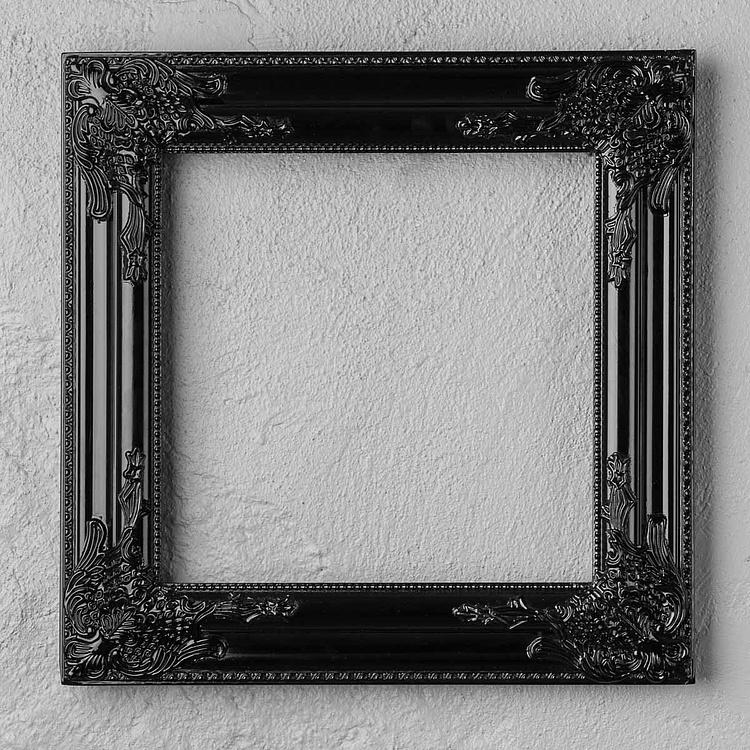 Декоративная чёрная рама Барокко Baroque Frame Black