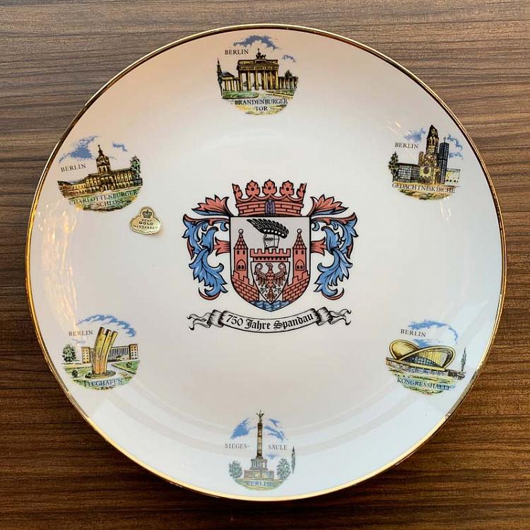 Винтажная тарелка Шпандау, L Vintage Plate Spandau Large