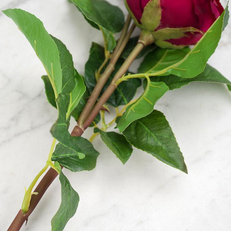 Искусственная роза Дэвид Остин винная David Austin Rose Wine 50 cm