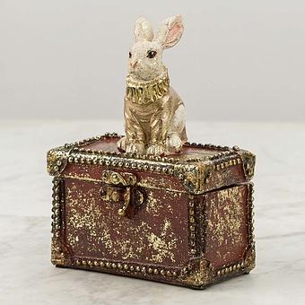 Bunny Flora Jewellery Box Red
