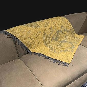 Плед Magnolia Plaid Yellow 130x180 cm