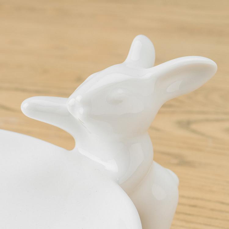 Сервировочная подставка-тортовница Кролики-воришки Plate For Sweets Rabbits Thieves