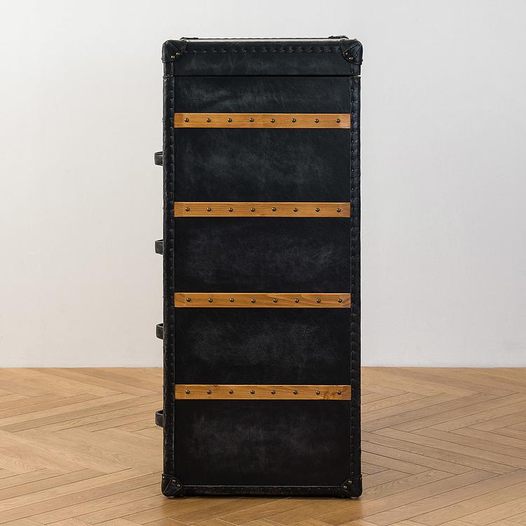 Комод-сундук Трансатлантик, светлое дерево,  H Transatlantic Chest High, Light Wood D