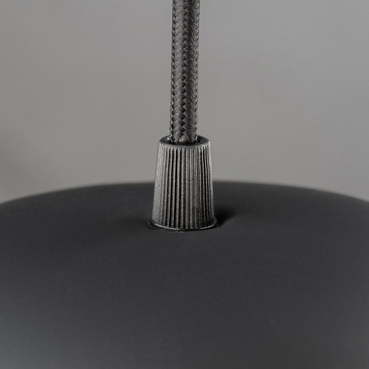 Чёрно-медный подвесной светильник Жёлудь на чёрном проводе Acorn Black Copper Hanging Lamp With Black Cord