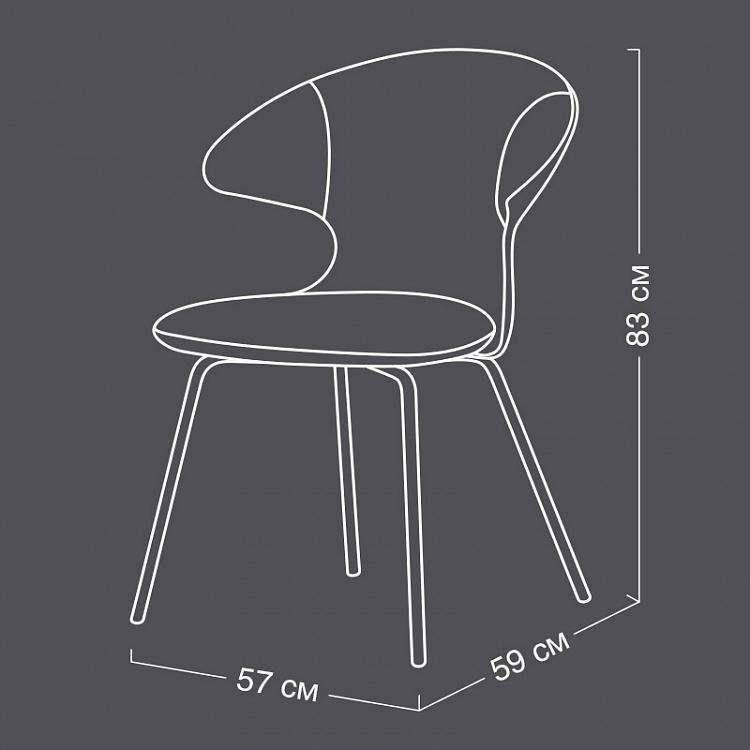 Cтул Тайм Флайс, хромированные ножки Time Flies Chair, Chrome Steel