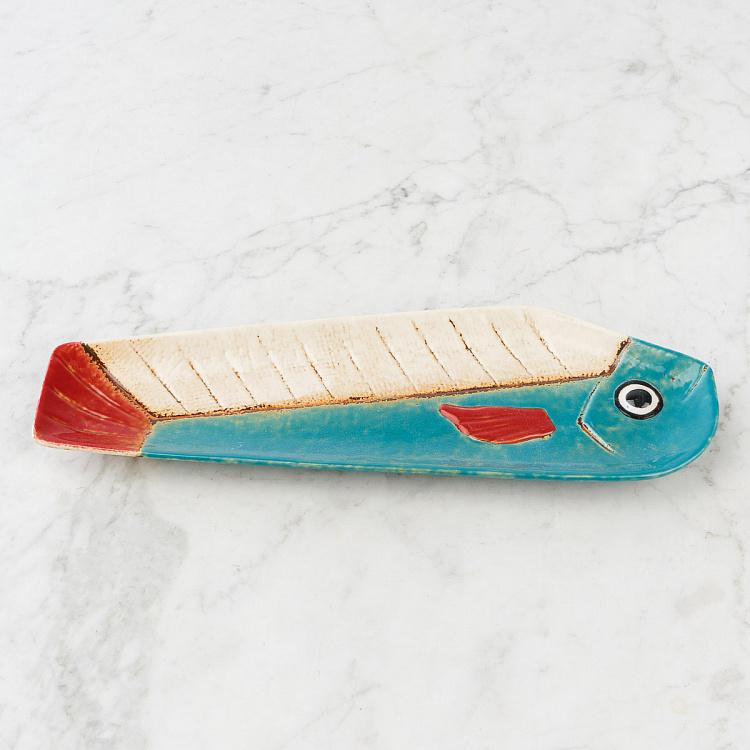 Набор из трёх сервировочных блюд Мультяшные рыбки Set Of 3 Long Fish Dishes Comics