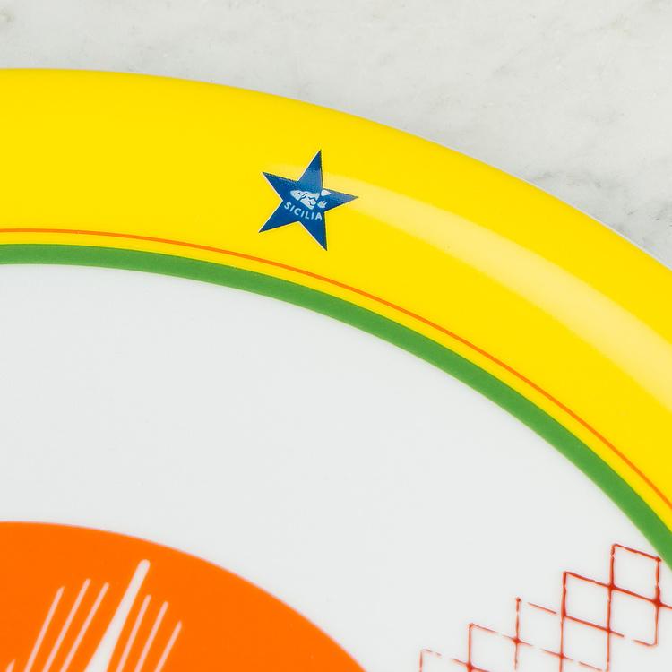 Тарелка для пиццы Красивая страна Вкусная Bel Paese Pizza Plate La Gustosa