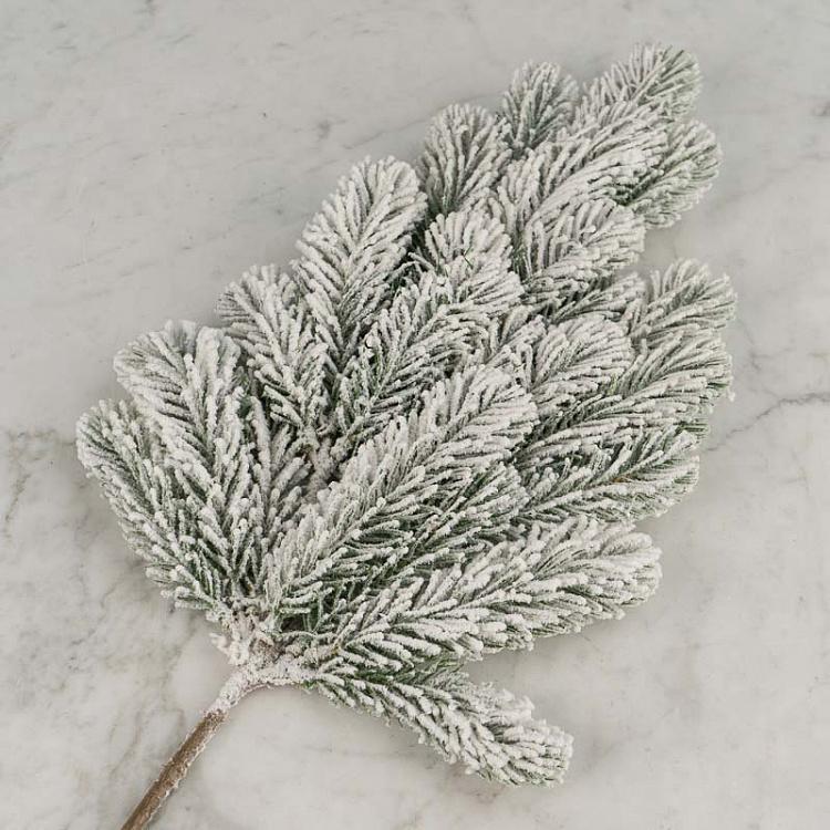 Покрытая снегом ветка ели Snow Covered Branch 60 cm