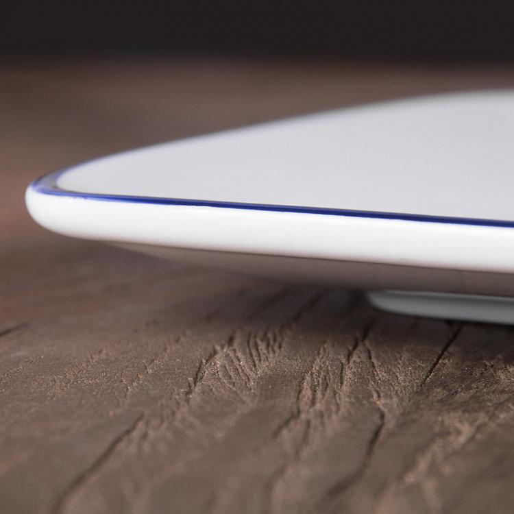 Прямоугольное сервировочное блюдо Синяя полоска Filo Blue Rectangle Platter