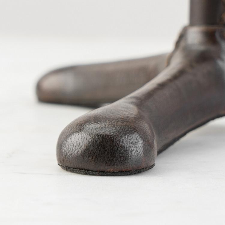 Телескоп с кожаной отделкой на штативе Leather Telescope On Tripod Stand