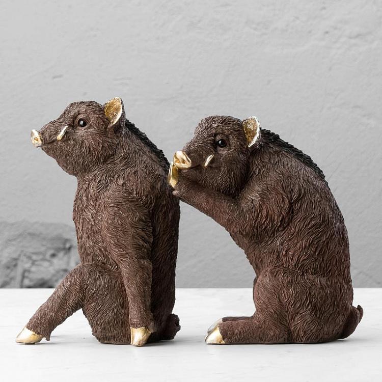 Набор из двух держателей для книг Кабаны Bookend Boar
