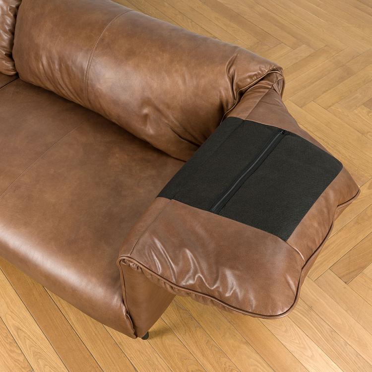 Трёхместный диван Хайвей Highway 3 Seater, Black Matt Metal RM