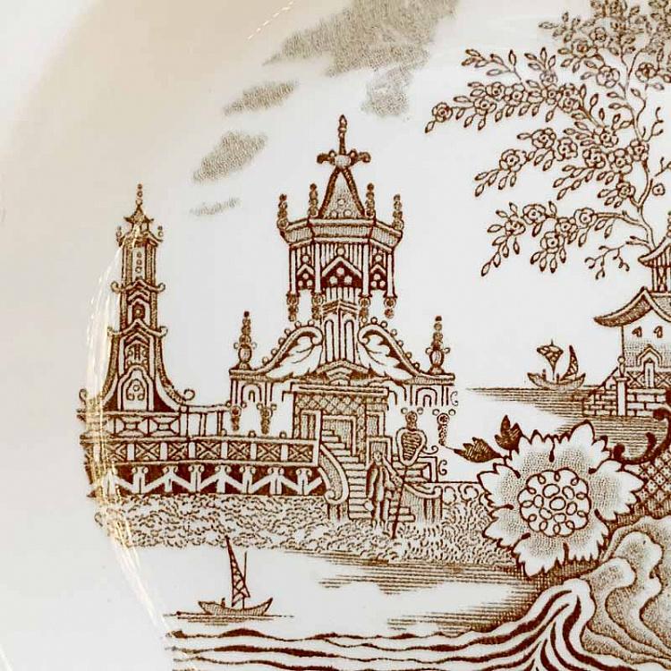 Винтажная тарелка Пагода, L Vintage Plate Pagoda Large