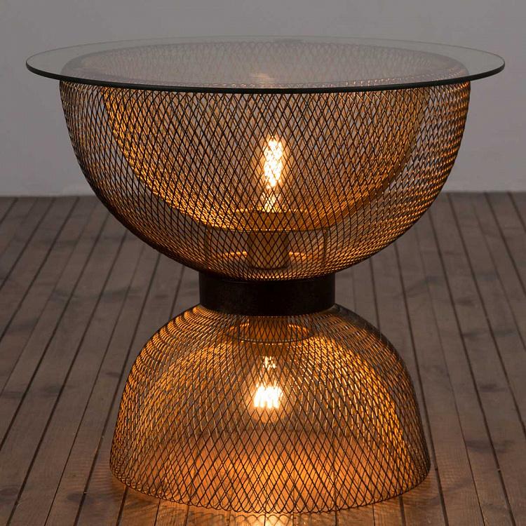 Прикроватный столик с подсветкой Side Table Inlight With Lamp Inside