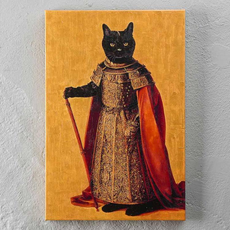 Картина Кот, холст, акрил Canvas Acrylic Painting Cat