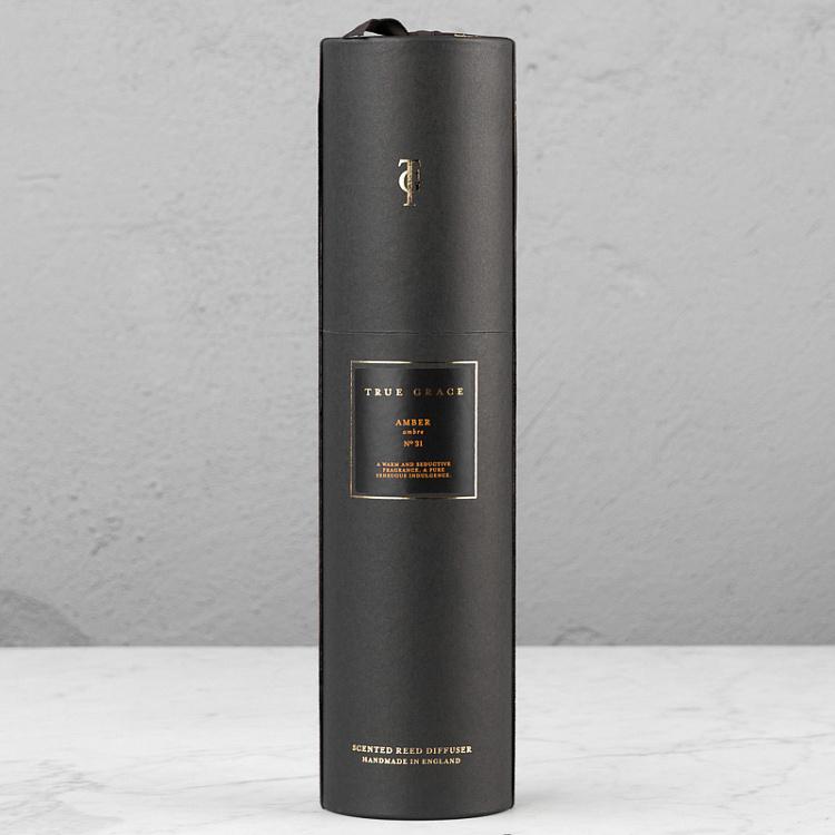 Аромадиффузор набор (палочки, жидкость, бутылочка) Янтарь, 200 мл Small Reed Diffuser Amber 200 ml