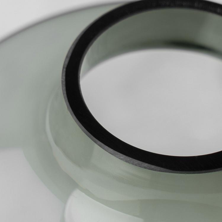 Высокая серая стеклянная ваза Колба Bulbous Grey Glass Vase Tall