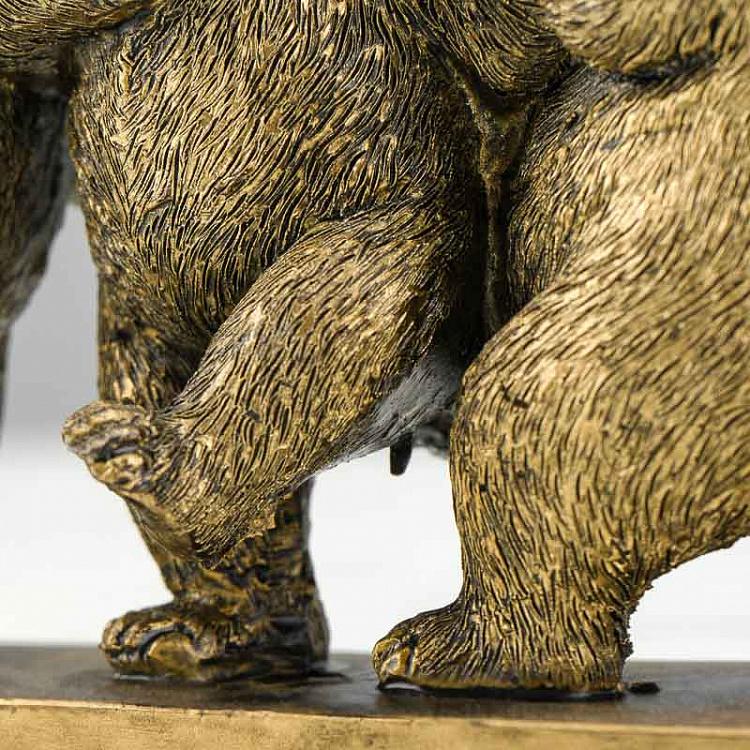 Статуэтка Медвежий квинтет Row Of 5 Bears Antique Gold