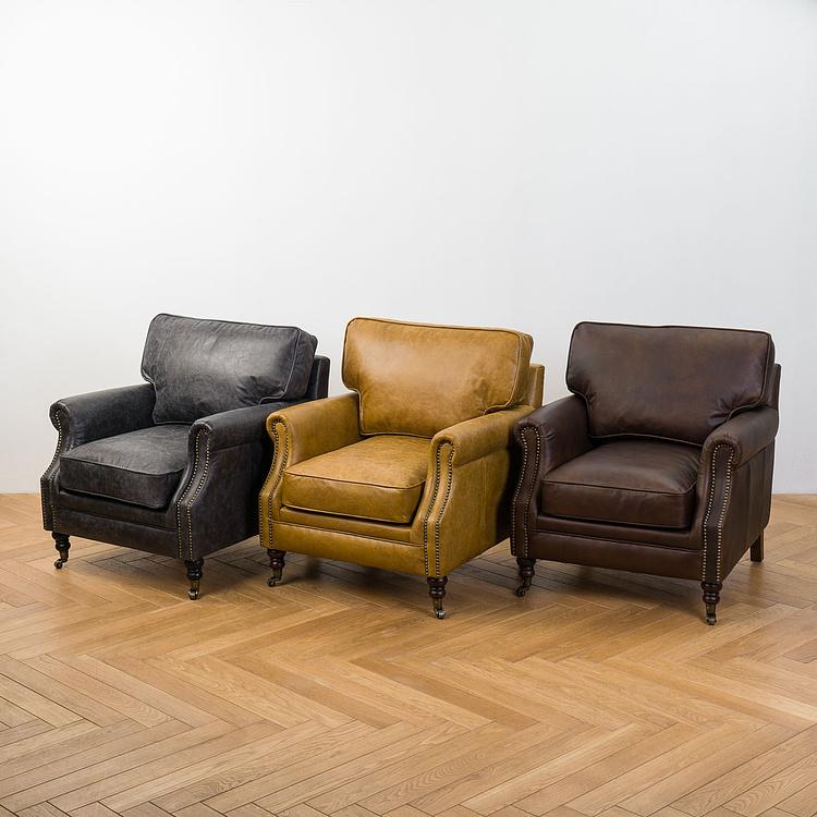 Кресло Джон, красно-коричневые ножки John Armchair, Red Brown Wood D