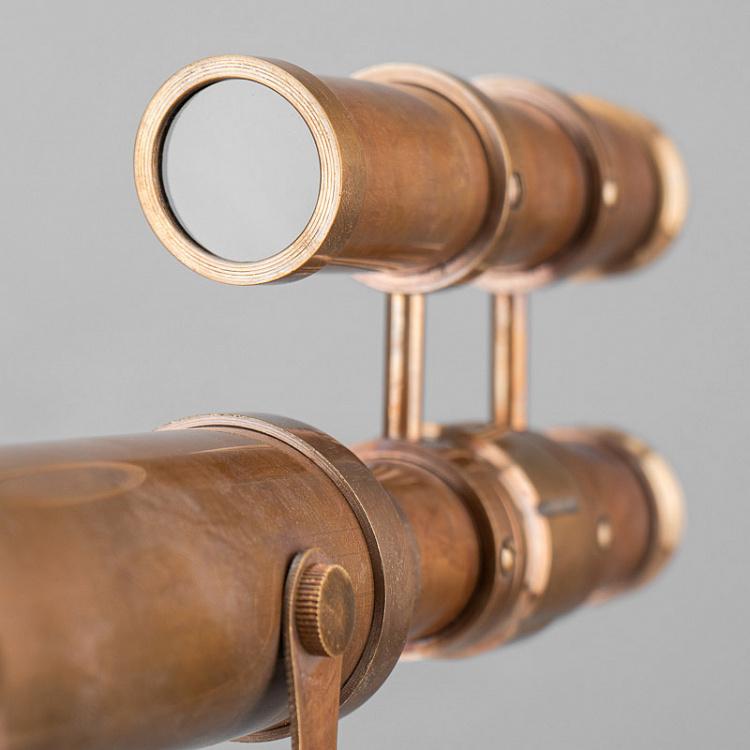 Двойной латунный телескоп на треноге Плеяда Double Brass Telescope On Stand Pleiade