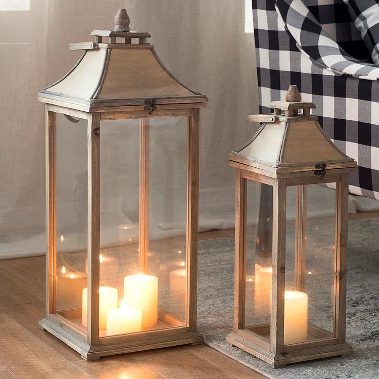 Набор из двух подсвечников-фонарей Ивона Set Of 2 Garden Candle Lanterns Ivona