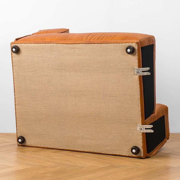 Трёхместный диван Севилья, красно-коричневые ножки Sevilla 3 Seater, Red Brown Wood D