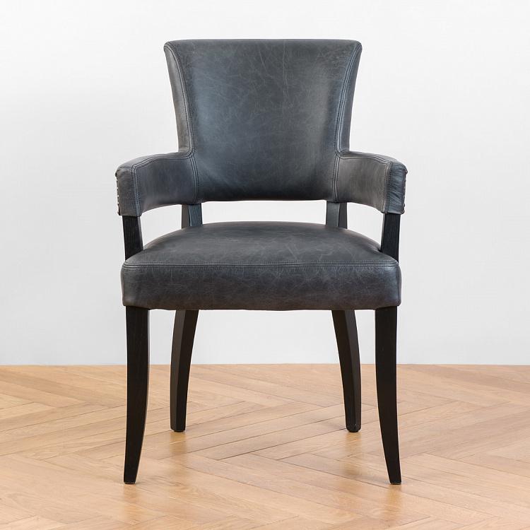 Стул Ньюпорт с подлокотниками, чёрные ножки Newport Dining Chair, Oak Black