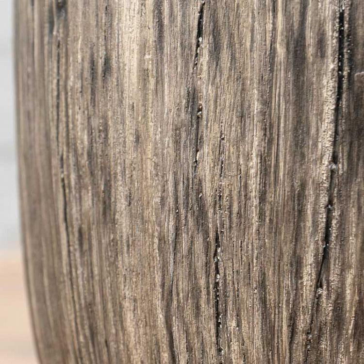 Кашпо-чаша Эффектори белёный дуб, S Effectory Wood Bowl Pot White Oak Small