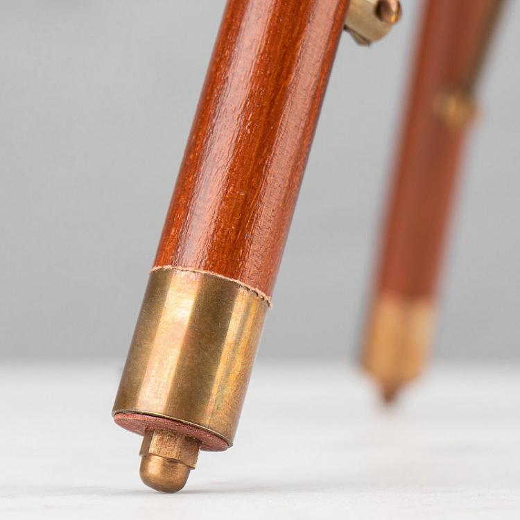 Двойной латунный телескоп на треноге Плеяда Double Brass Telescope On Stand Pleiade