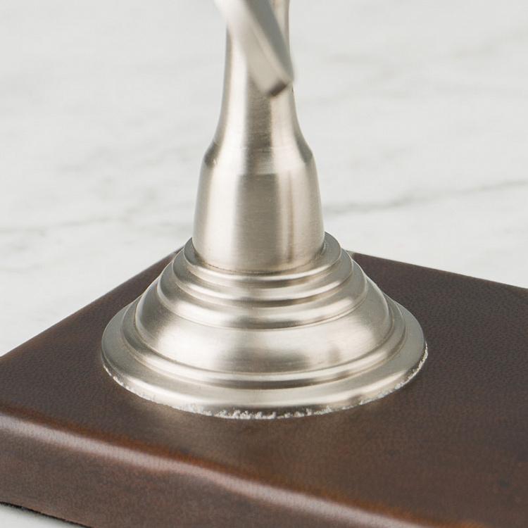 Настольные часы с пропеллером на подставке Propeller Desk Clock On Leather Stand