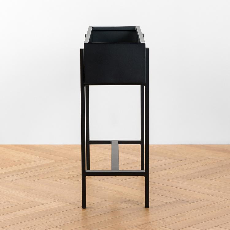 Длинное алюминиевое кашпо на подставке Aluminium Long Flowerpot On Stand