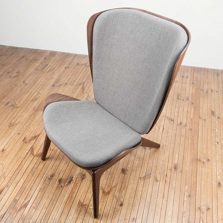 Кресло Читатель, тёмные ножки  The Reader Wing Chair, Dark Oak