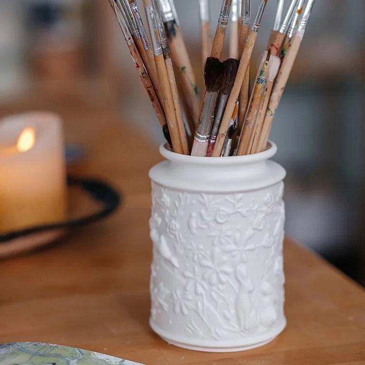 Ёмкость для хранения цвета слоновой кости Сказочный сад Pot Fairy Garden Ivory