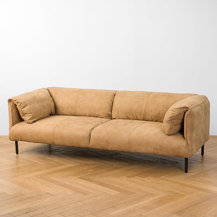 Трёхместный диван Хайвей Highway 3 Seater, Black Matt Metal RM