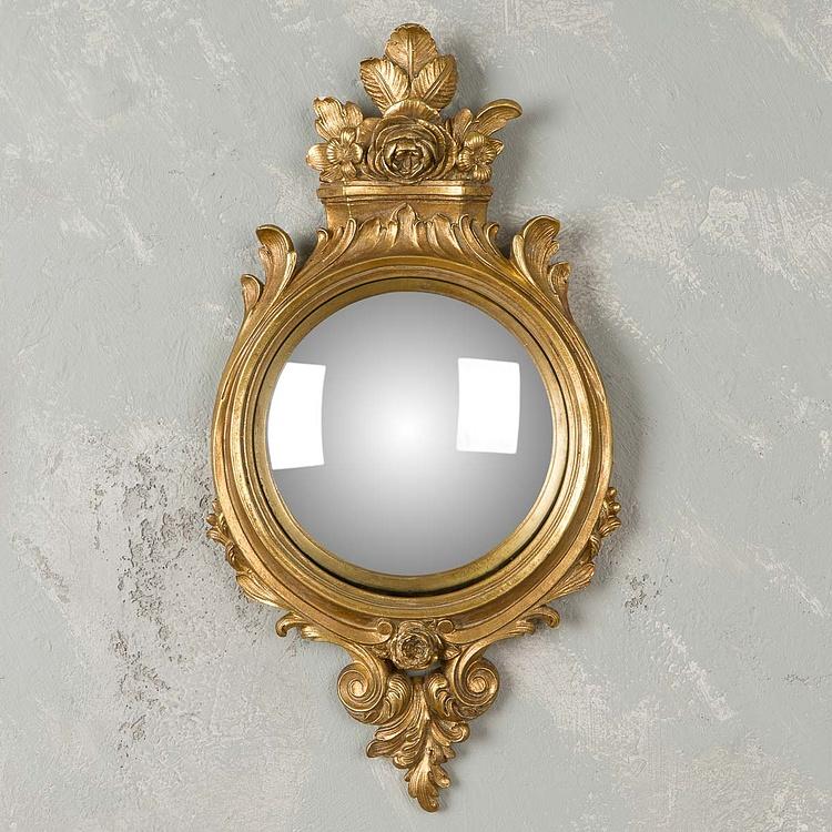 Выпуклое зеркало в золотой раме XVIII век 18Th Century Convex Mirror Gold