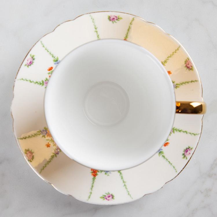 Чайная пара Reflect The Foley China золото Reflect The Foley China Gold