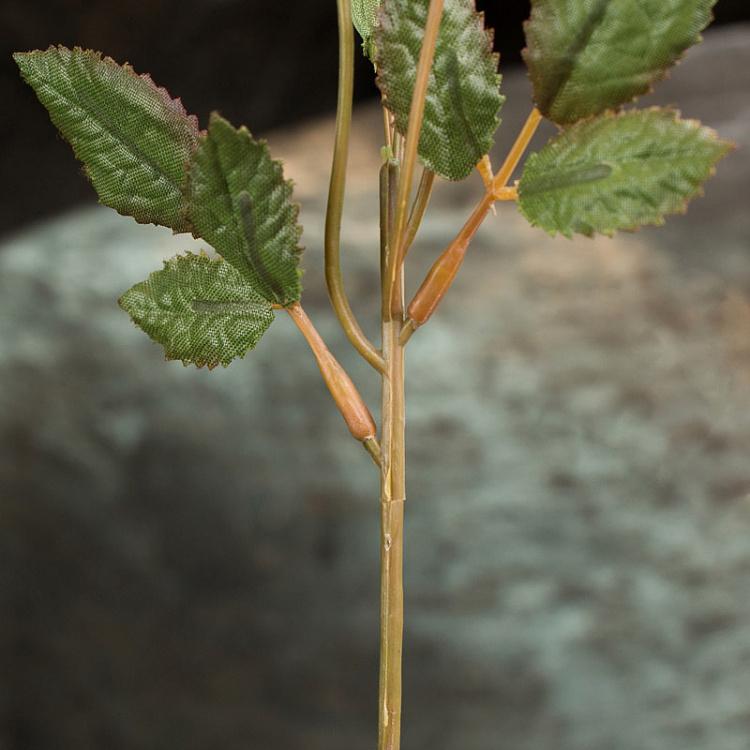 Искусственная Мини-роза светло-зелёная Mini Rose Creme/Green 30 cm