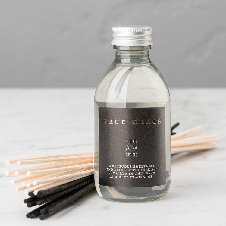 Жидкость для аромадиффузора с палочками Инжир, 200 мл Small Reed Diffuser Refill Fig 200 ml