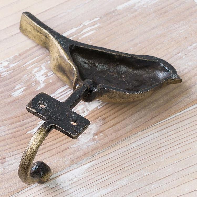Винтажный крючок Птица Antique Bird Metal Hook