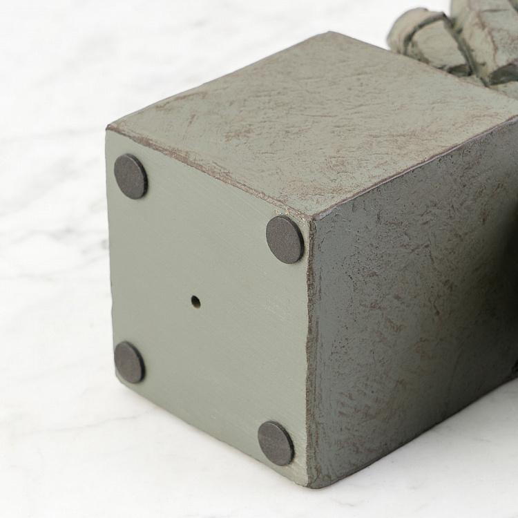 Статуэтка Бюст носорога с эффектом треснувшей земли Rhinoceros Cracked Earth Effect Bust