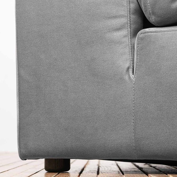 Угловой модульный бархатный диван Зенна 2, S Zenna Group Small 2 Velvet