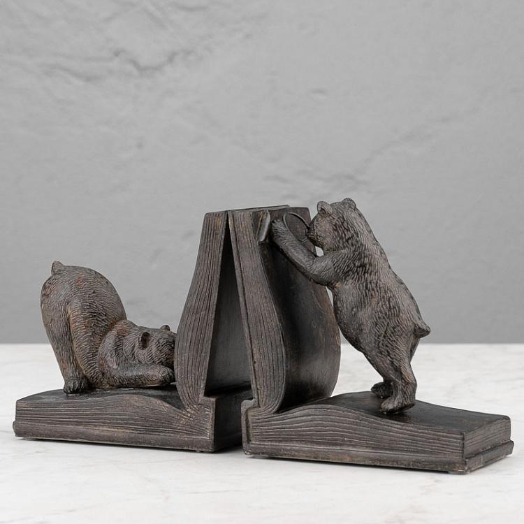 Набор из двух держателей для книг Медведи-детективы Bookend Detective Bears