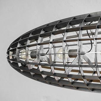 Люстра Zeppelin Pendant сталь Matte Gray