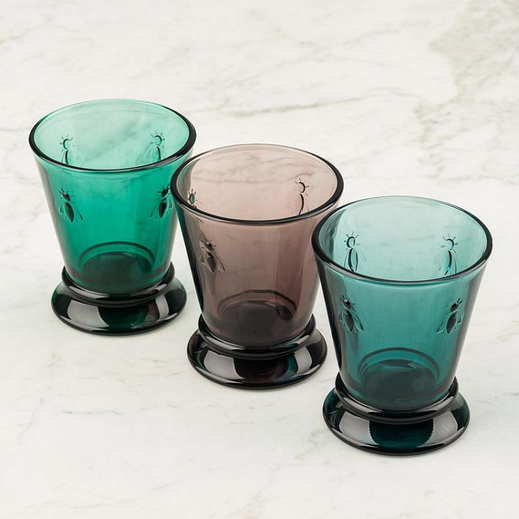 Серо-голубой низкий стакан Пчёлы Abeille Bleu Nuit Gobelet