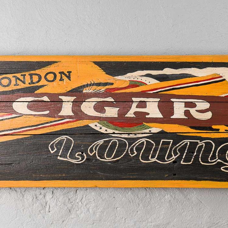 Вывеска Сигарный лаунж Cigar Lounge Wallart