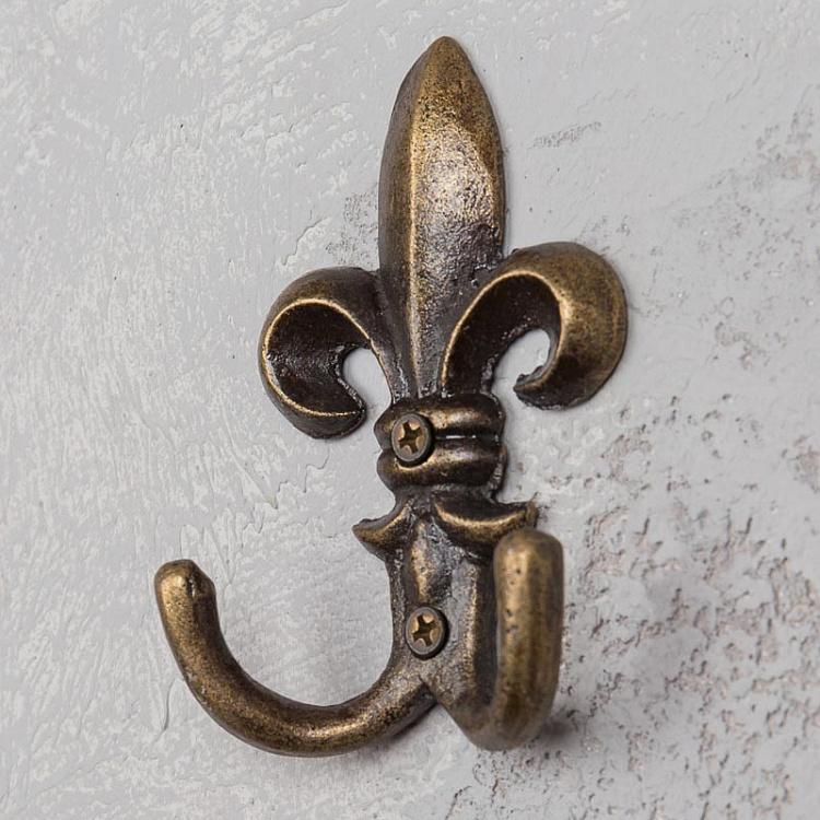 Двухрожковый крючок Королевская Лилия Fleur De Lis Double Hook