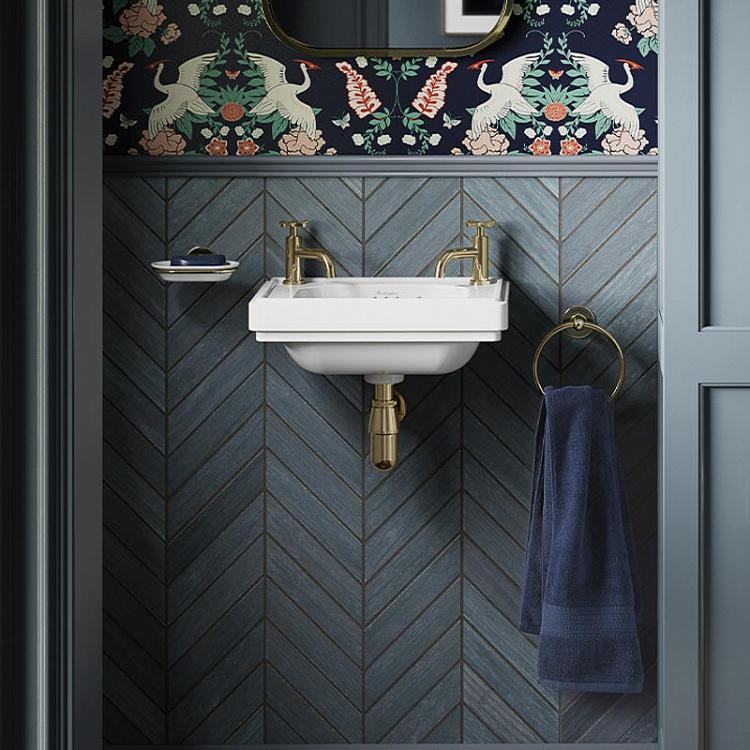 Настенный держатель-кольцо для полотенец золотого цвета Towel Ring Gold