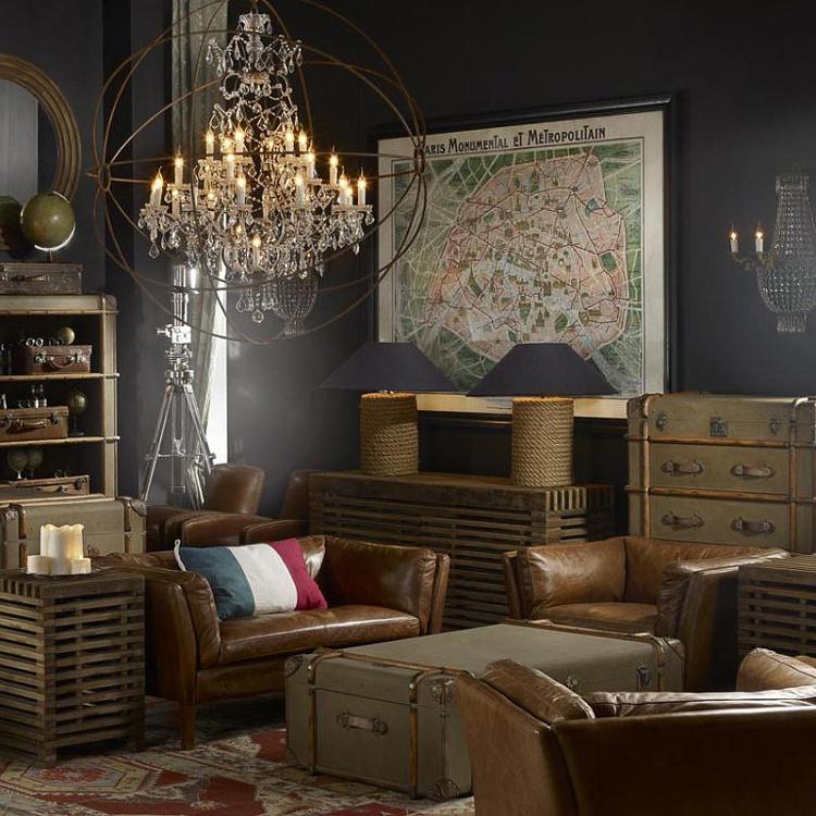 Картина-принт Карта Парижа, L Map Paris Large