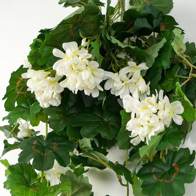 Искусственная ампельная герань кремовая Geranium Ampelous Cream 65 cm